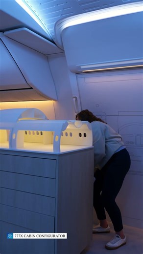 See inside the Boeing 777X at AIX 2026! Experience the future of airplane cabin interiors. #AIX2026