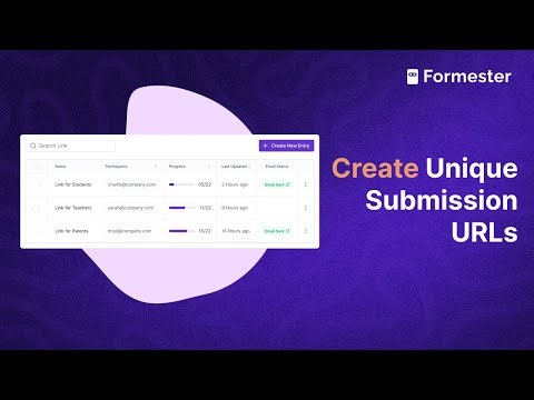 How to Use Unique Links and Progress Tracking in Your Forms