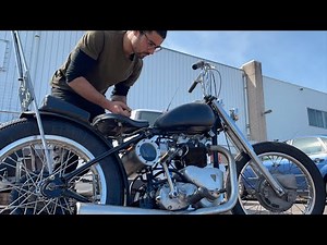 Bringing 1954 Triumph Speed twin chopper back on the road!!
