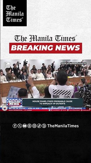 BREAKING: House panel finds probable cause to impeach VP Duterte