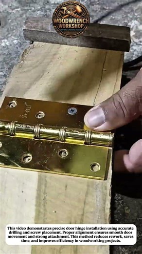 Perfect Door Hinge Installation | Clean & Accurate Woodworking Technique