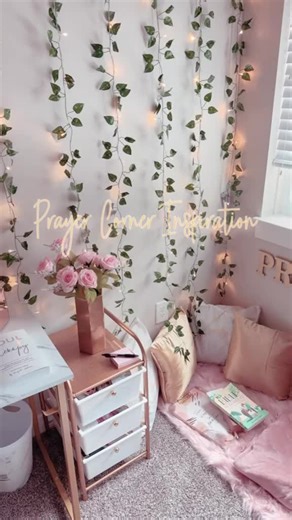 Let this prayer corner inspiration guide you. 🚪🙏 Join us and let’s stay steadfast in our prayer life. >>>Follow @littleprayercloset and let's grow in God's Word together. 📖🤍💕 Source Credit: @thatgirljade.34 #Christian #Prayercloset #Prayercorner #Warroom #Prayerroom #Prayerworks #Prayerispowerful #Prayerchangesthings #Prayer #LittlePrayercloset
