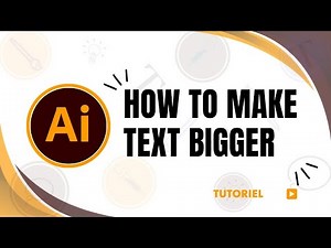 How to make text bigger in adobe Illustrator