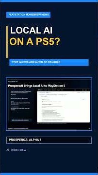 This Local AI Runs Directly on a PS5 #Shorts