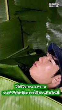 Setting up temporary shelters for the rangers to get through the night. #SuratdaChannel 🇹🇭🇹🇭🇹🇭