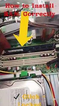 How to Install RAM Correctly #computertechnic #computer #RAMinstallation #computerhardware #diy