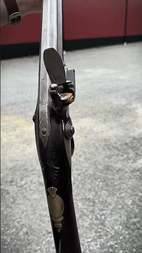 Completed by master gunsmith Chuck Edwards, this one-of-a-kind fowler with a Walnut Stock 😎