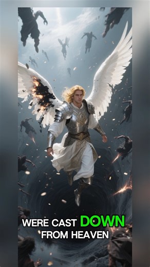 Angels vs Demons—The First War ⚔️ #HeavenlyWar #BibleHistory #AIShorts