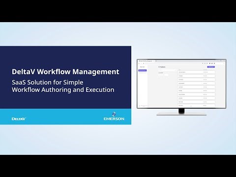DeltaV Workflow Management Product Overview