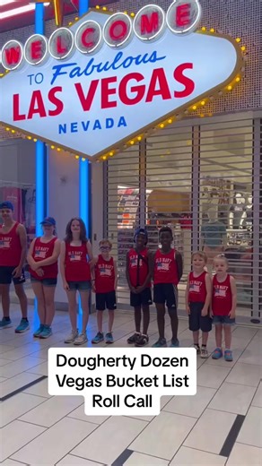 51K views · 1.4K reactions | Dougherty Dozen Vegas Bucket List Roll Call We’re in Las Vegas this week and here’s what the kids want to do! What would you do?? *Roll Call IC The Weiss Life #DoughertyDozen #RollCall #Vegas #LasVegas #4thOfJuly #FamilyVacation #SummerVacation #FamilyTime #FamilyFun | Dougherty Dozen | Facebook
