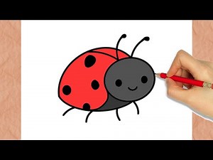 Como Dibujar Linda Mariquita I Facil I paso a paso