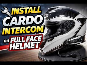 How to Install a Cardo Intercom on a Full Face Helmet