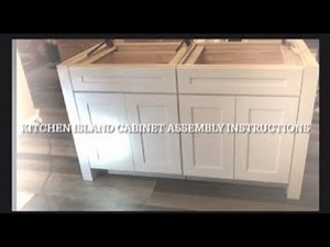 kitchen island cabinet Assembly instructions