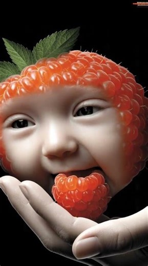 Cuteness overloaded! Watch this adorable AI baby try Raspberry !