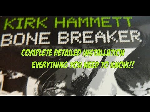 Installing an EMG Kirk Hammett Bone Breaker active pickup system.