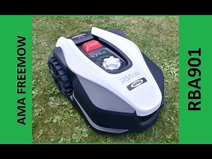 AMA FREEMOW RBA901 robotic lawn mower - unboxing - testing - WIFI - APP - robotická sekačka na trávu