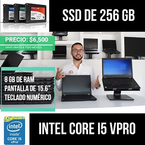 La #LENOVO #THINKPAD #L560 cumple con las 12 pruebas militares de Estados Unidos establecidas para resistencia, durabilidad y calidad. El rendimiento y la portabilidad vienen juntos en esta Laptop. 🔥 ThinkPad L560 con SSD 🔥 💻 Laptop industriales semi-nuevas 💻 📌 Tienda establecida en Querétaro 📌 🔊 Envíos gratis a todo México 🔊 🔥 LENOVO THINKPAD L560🔥 💻 Intel Core i5 (6th Gen) 6300U @ 2.40 GHz 📟 Memoria Ram de 8 GB DDR3 expandible hasta 16GB 💾 SSD de 256 GB para almacenamiento 🖥️ Pan