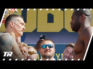 Oleksandr Usyk & Daniel Dubois Weigh-In for Unified Heavyweight Championship Fight | HIGHLIGHTS