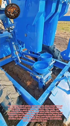 This Farming Machine Plants Perfect Rows Automatically!