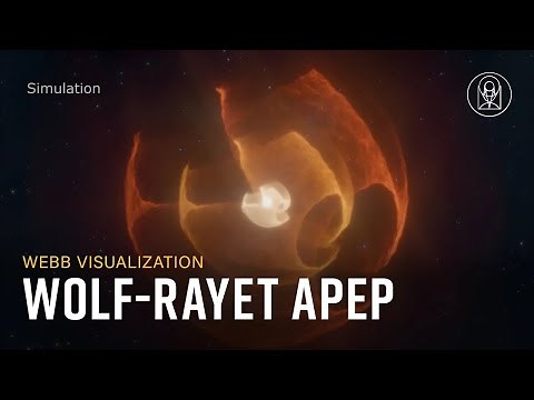 Wolf-Rayet Apep Visualization — James Webb Space Telescope