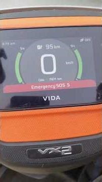 Use of emergency SOS | how to work 🆘 button #automobile #ev #vida #sos