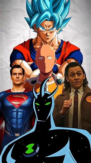 Alien X vs Goku Saitama Superman and loki #shorts #ben10