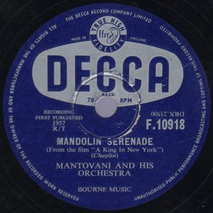 Mantovani And His Orchestra - Mandolin Serenade / The Spring Song