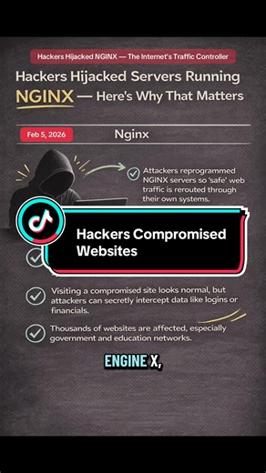 Hackers are compromising NGINX servers to silently reroute web traffic through attacker-controlled systems. Sites look normal, SSL stays intact, but data can be intercepted without users or admins knowing.
