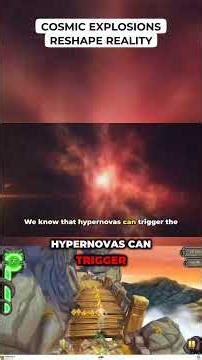 Cosmic Explosions Reshape Reality