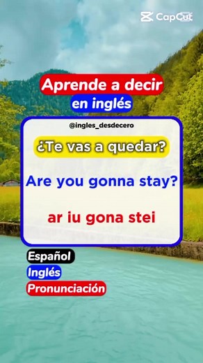Aprende a decir '¿TE VAS A QUEDAR?' en inglés