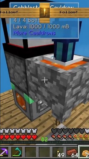 Infinite Power Generator: Fire + Cobblestone = Power! #skyfactory4 #minecraft #tutorial