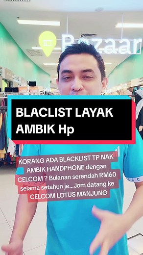 Pakej Handphone Celcom Lotus's Sri Manjung - RM60 sebulan untuk 40GB Data 5G dan Panggilan Tanpa Had