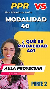 ¿Qué es la Modalidad 40?🤔✨ 💼 Es un esquema del IMSS para cotizar por tu cuenta. 📈 Te permite aumentar tu salario promedio. 🗓️ Sigues sumando semanas después de dejar de trabajar. 👵 La usan principalmente personas en Régimen 73 para mejorar su pensión. ¿Quieres entenderlo bien? Te lo explico fácil y sin enredos. VIDEO DE ESTRENO MÍRALO YA 🔥https://www.youtube.com/watch?v=ivVzg3YUUhQ&t=196s 📱 Reserva tu cita por WhatsApp: 👇👇 https://wa.me/message/JM4FIUD4XVGAO1 📞 WhatsApp: 55 3642 7551 #