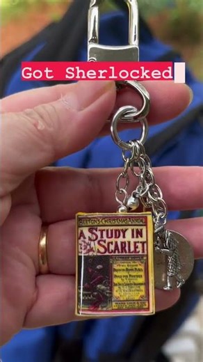 Sherlock Mini Book Keychain