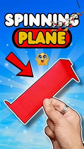 Spinning Paper Plane that flies infinity💯#shorts #diy#craft #paperplane#paper #origami #plane#video