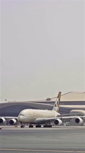 The Etihad A380 mode activated #aviation #airplane