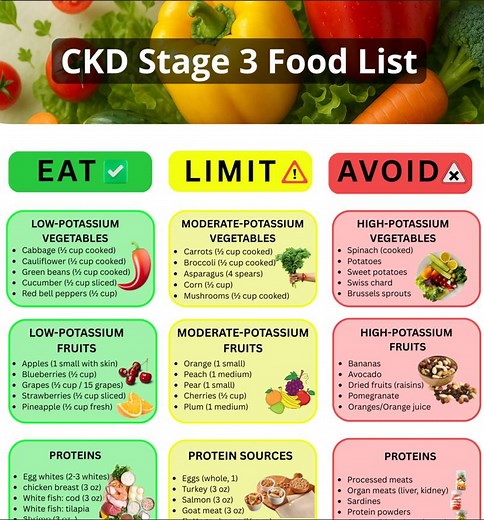 CKD Stage 3 Food List | Kidney Disease Diet Guide (PDF) - Etsy