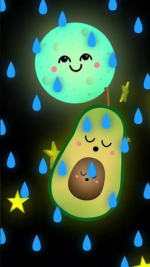 🥑 Shhh! The Avocado is Snoring! 😴 Rainy Night ASMR Baby Sensory 🌧️