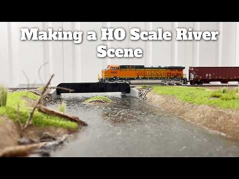 Making a HO Scale River Scene on the Layout! - Ep 4