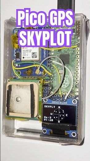 Neo-6M & Raspberry Pi Pico GPS SkyPlot Display