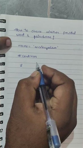🚀 Check whether a word or sentence is a Palindrome using Python 🔁🐍 #python #shorts