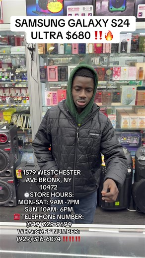 Welcom📍1579 WESTCHESTER AVE BRONX, NY 10472 ⏱STORE HOURS: MON-SAT: 9AM -7PM SUN: 10AM- 6PM ☎️ TELEPHONE NUMBER: (347) 329-9694 WHATSAPP NUMBER: (929) 316-6074 ‼️‼️‼️#senegalaise_tik_tok🇸🇳pourtoichallenge #senegalaise_tik_tok #fyp #fypシ @TECNOLOGIA GLOBAL INC @590 Deals @amar.janjua.umobile @UMOBILEINC. @167-Deals-INC @faisal