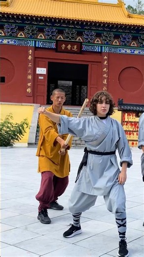 Shaolin Monk Mastering Ancient Martial Arts