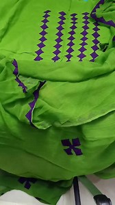 105K views · 980 reactions | Soldddd 3 PC APPLIC suit fabric soft cotton lawn with shifon dupta | Pakistani culture | Facebook