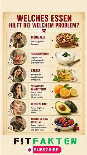 Welches Essen hilft bei welchem Problem? – Die besten Lebensmittel für deine Gesundheit