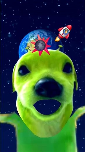 Gog the green alien dog
