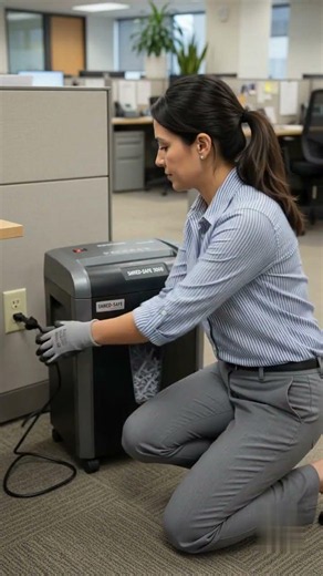 How to safely fix a jammed shredder #lifehacks #diy