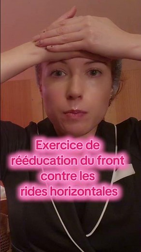 Exercice de rééducation du front contre les froncements parasites #yogaduvisage