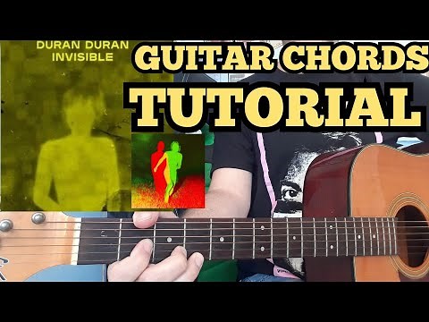 INVISIBLE (Duran Duran) acoustic GUITAR CHORDS tutorial for acoustic guitar