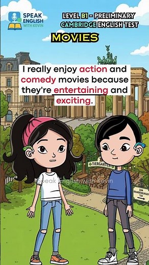 Conversation C26 - movies– for level B1 Preliminary English Test by Cambridge English